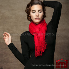 100 Wool Handmade Scarf Cashmere Wool Red Scarf